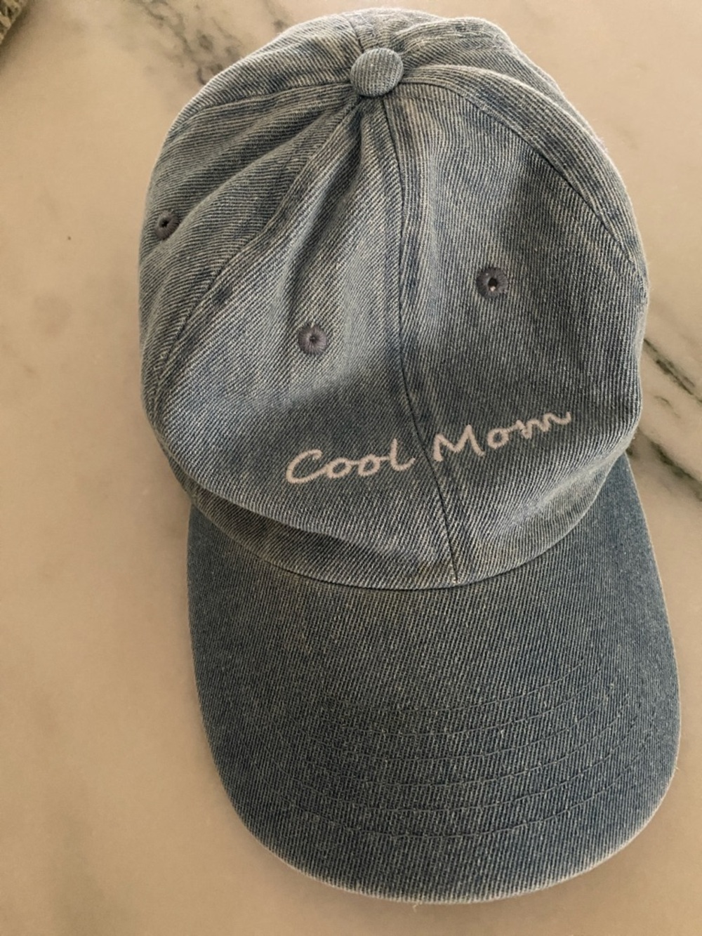 Cool Mom denim hat by Emilia George, brand new. Similar to Clare V!